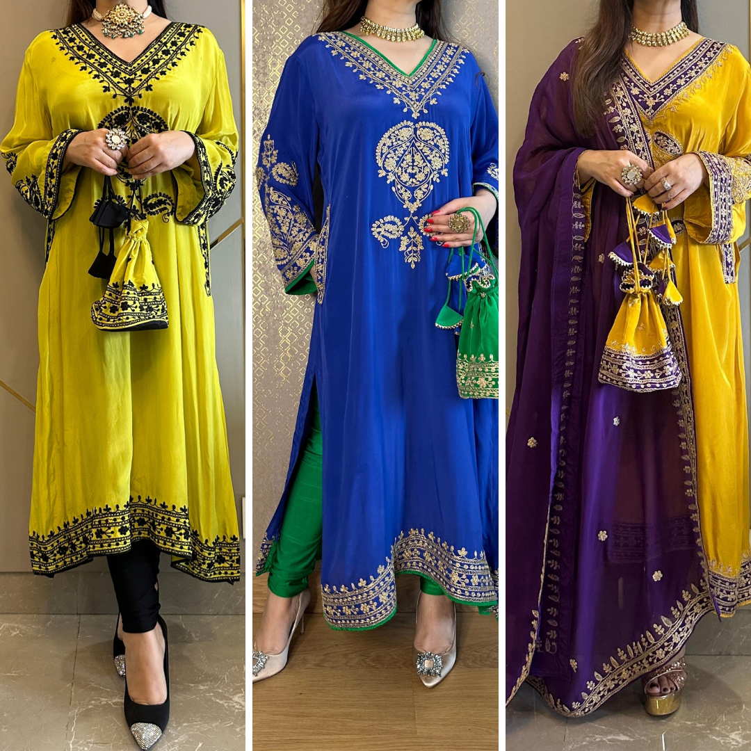 Embroidered Suit Set