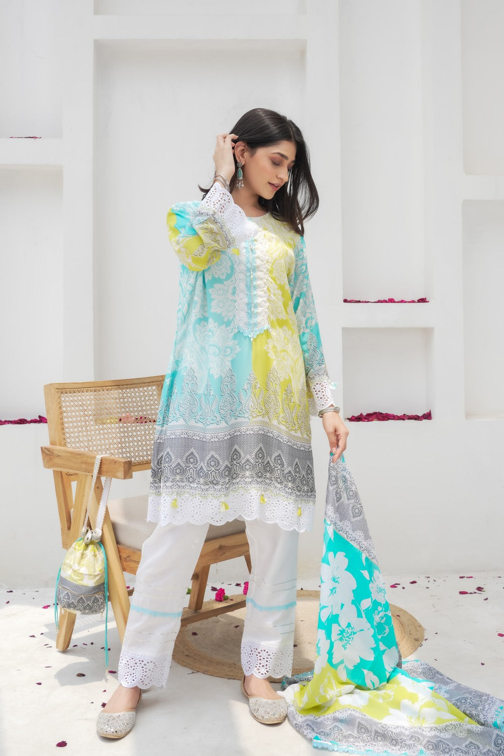 SAAR FIELDS COTTON SUIT SET