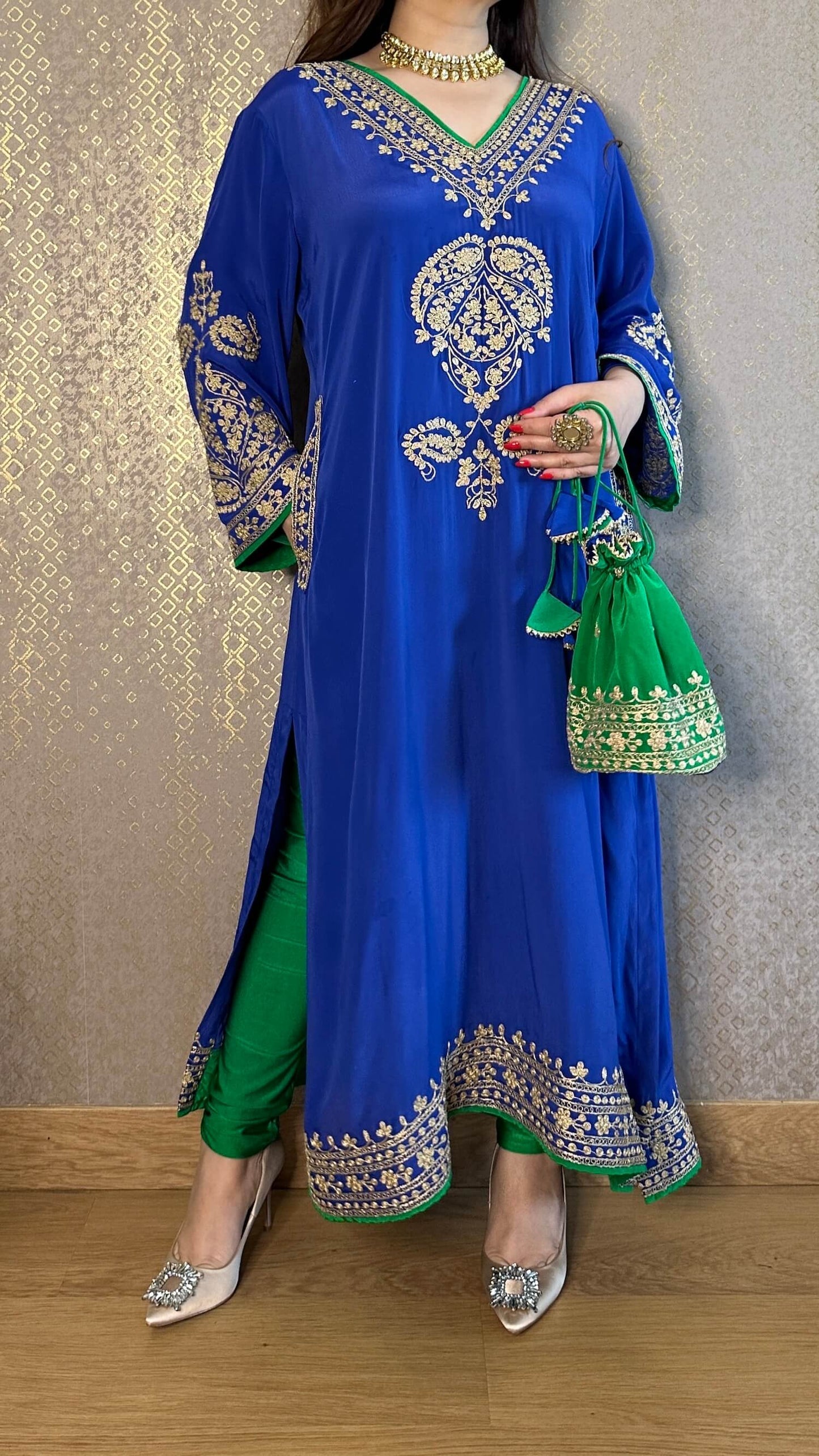 Embroidered Suit Set
