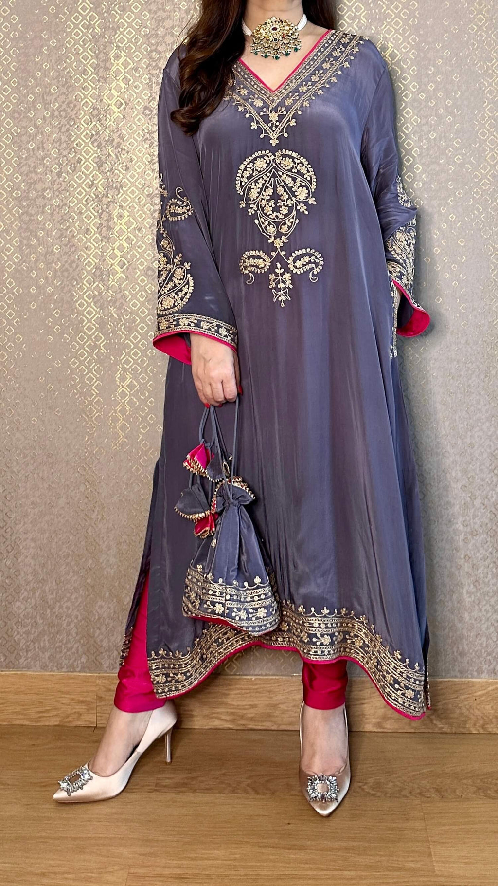 Embroidered Suit Set