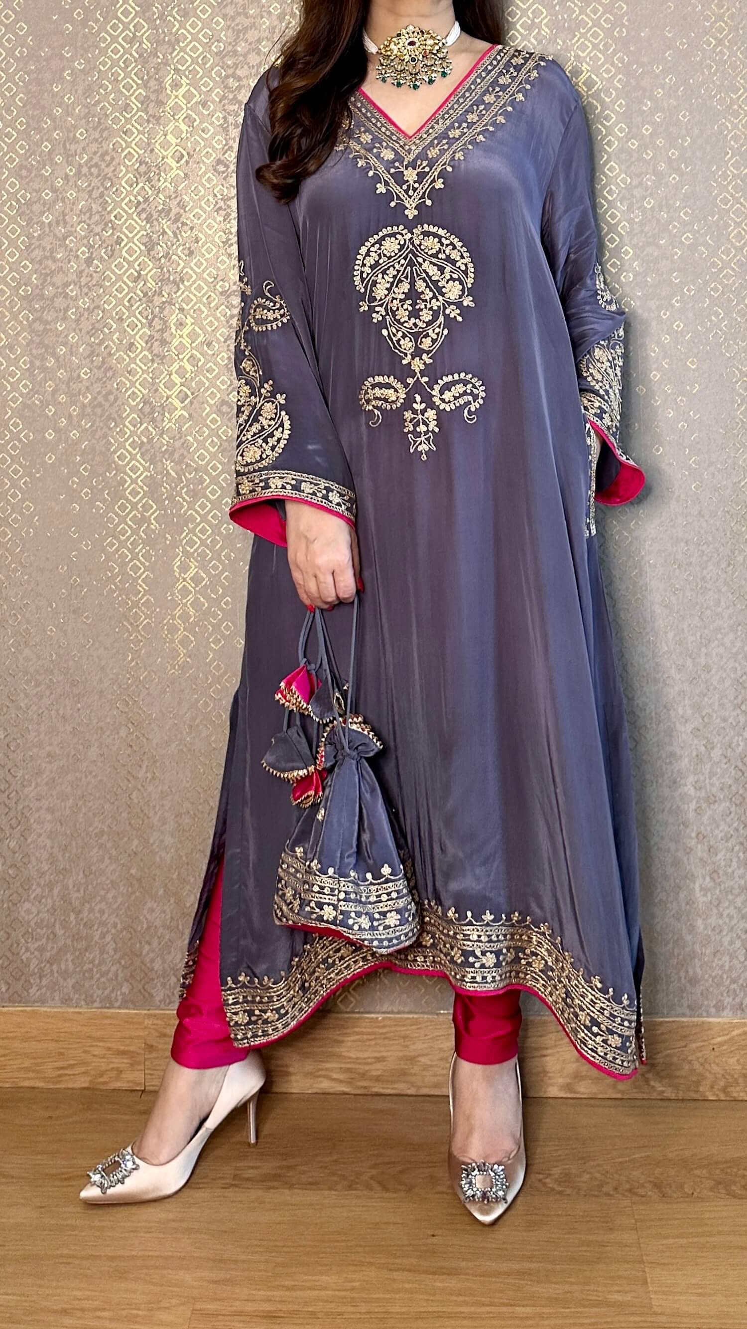 Embroidered Suit Set