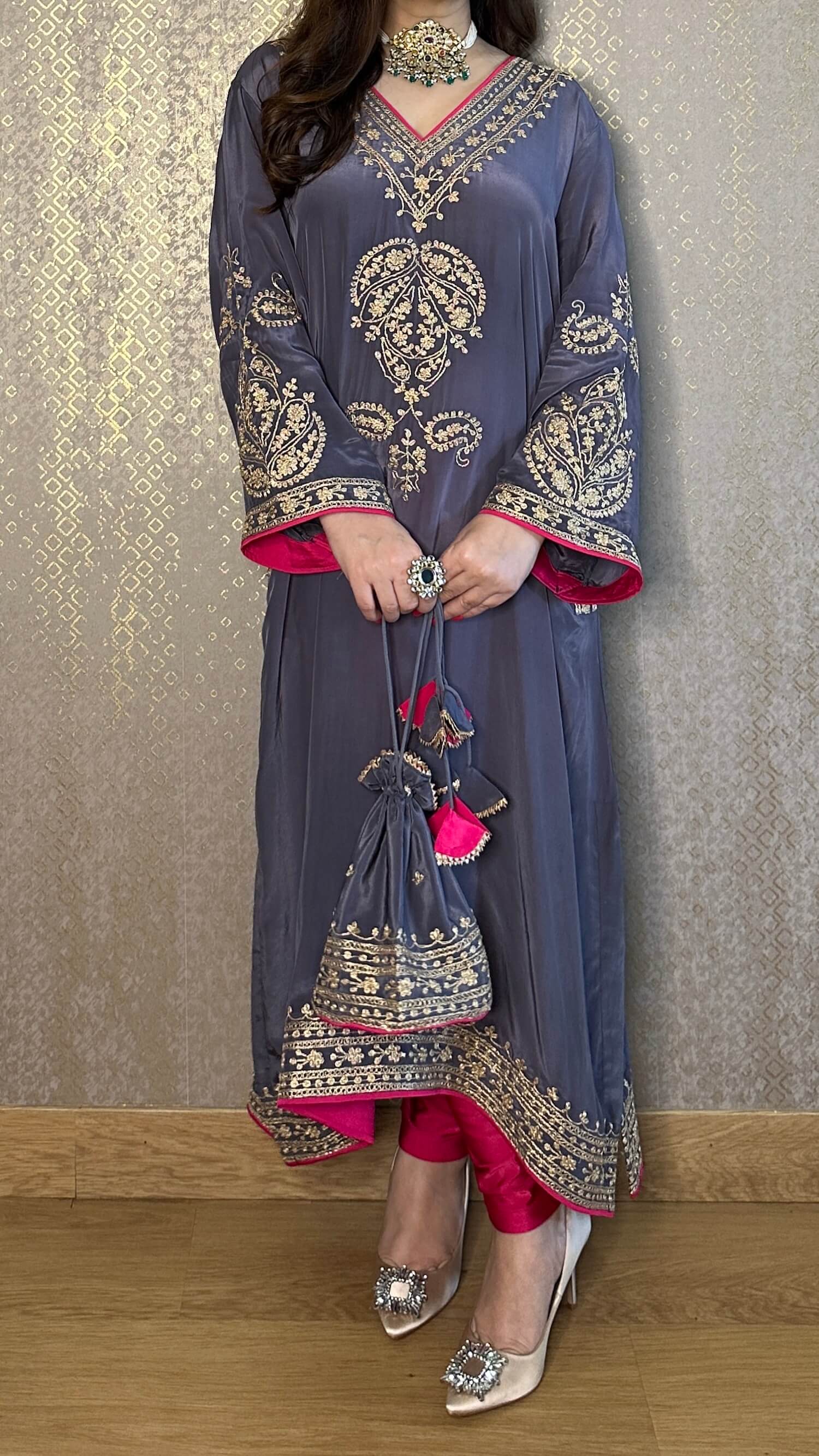 Embroidered Suit Set