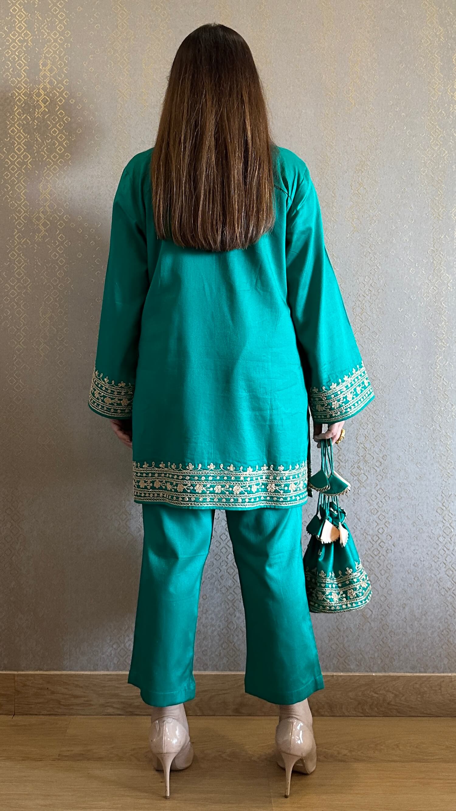 Embroidered Suit Set