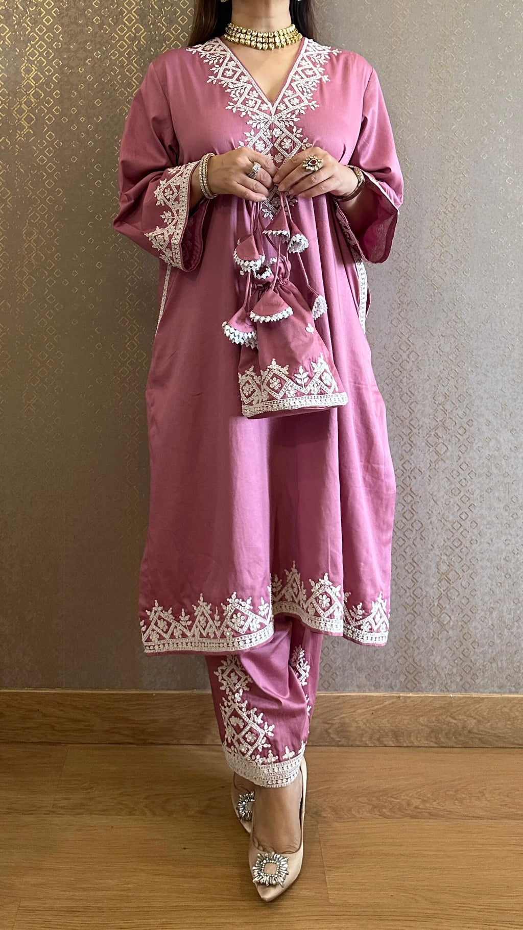 Embroidered Suit Set