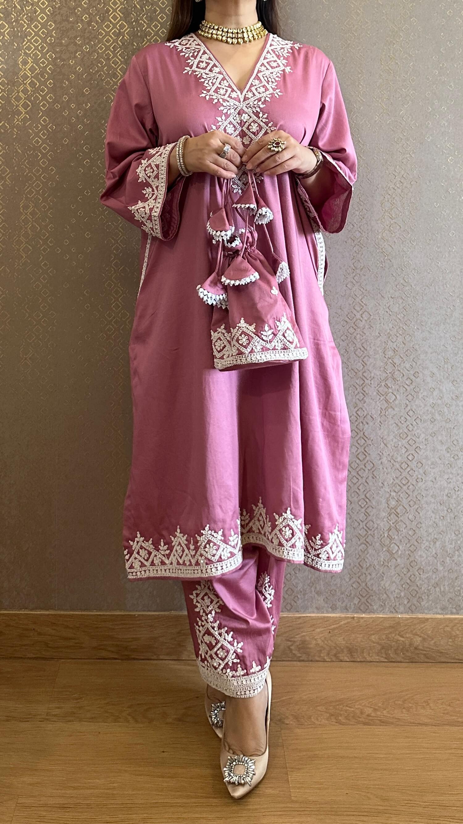 Embroidered Suit Set