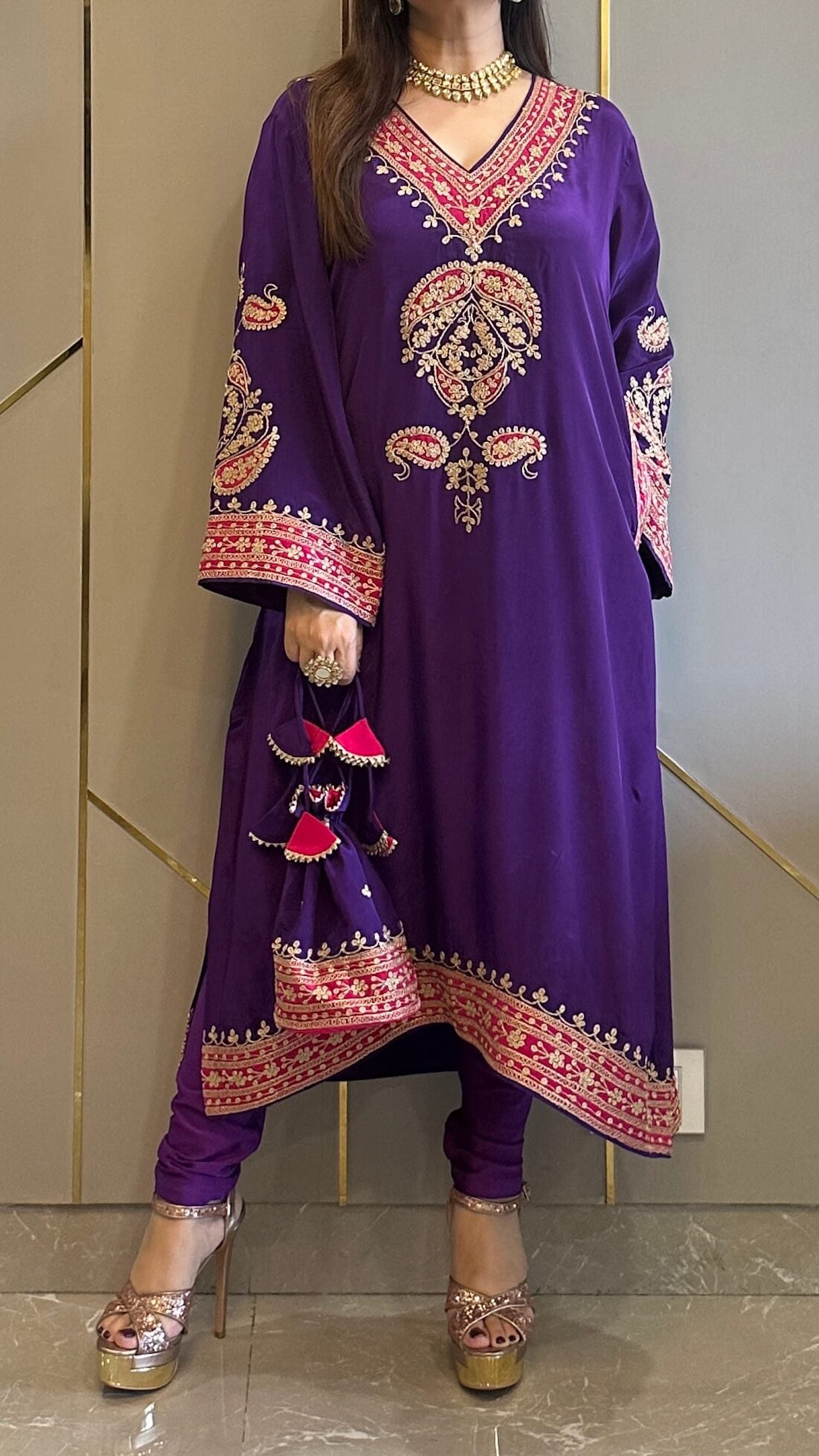 Embroidered Suit Set