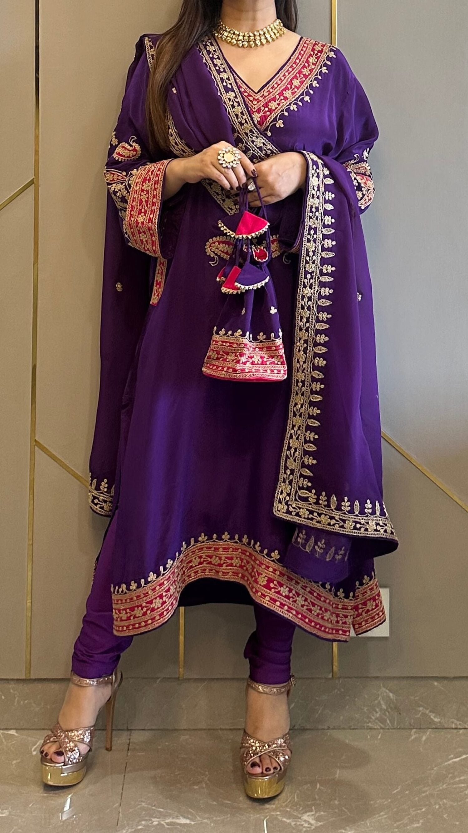 Embroidered Suit Set