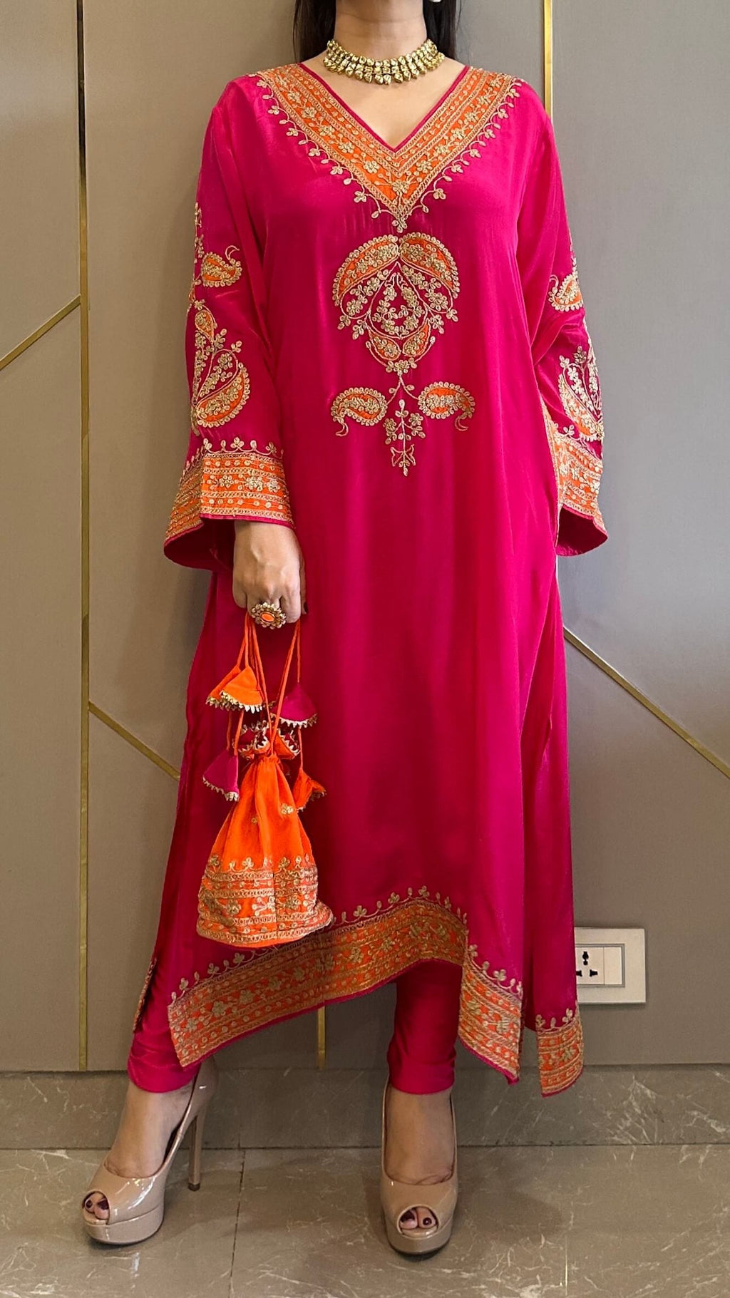 Embroidered Suit Set