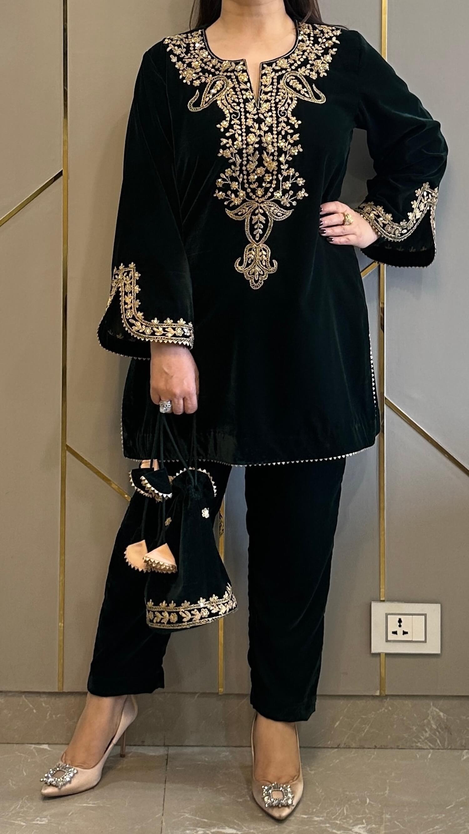 Embroidered Suit Set