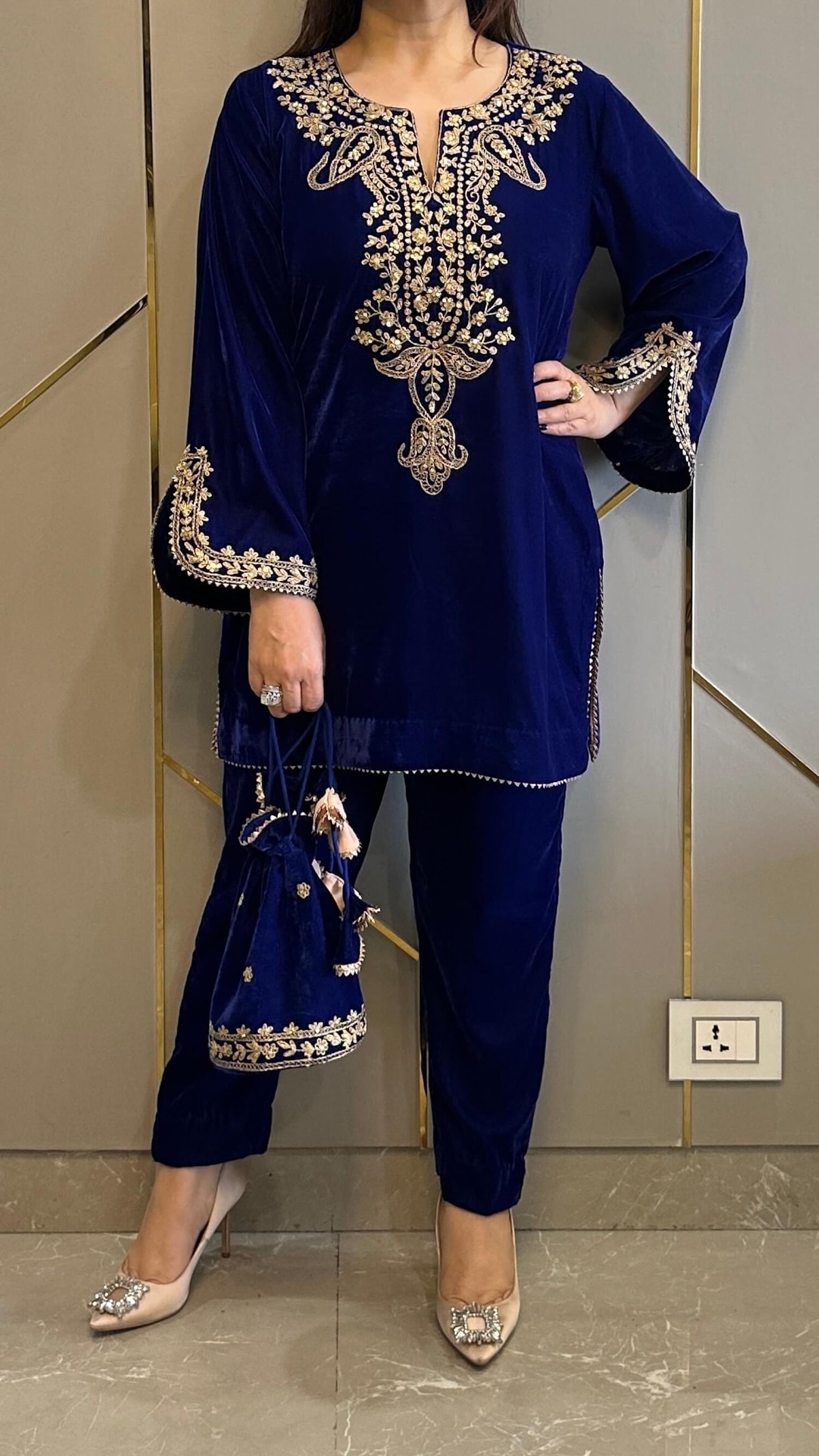 Embroidered Suit Set
