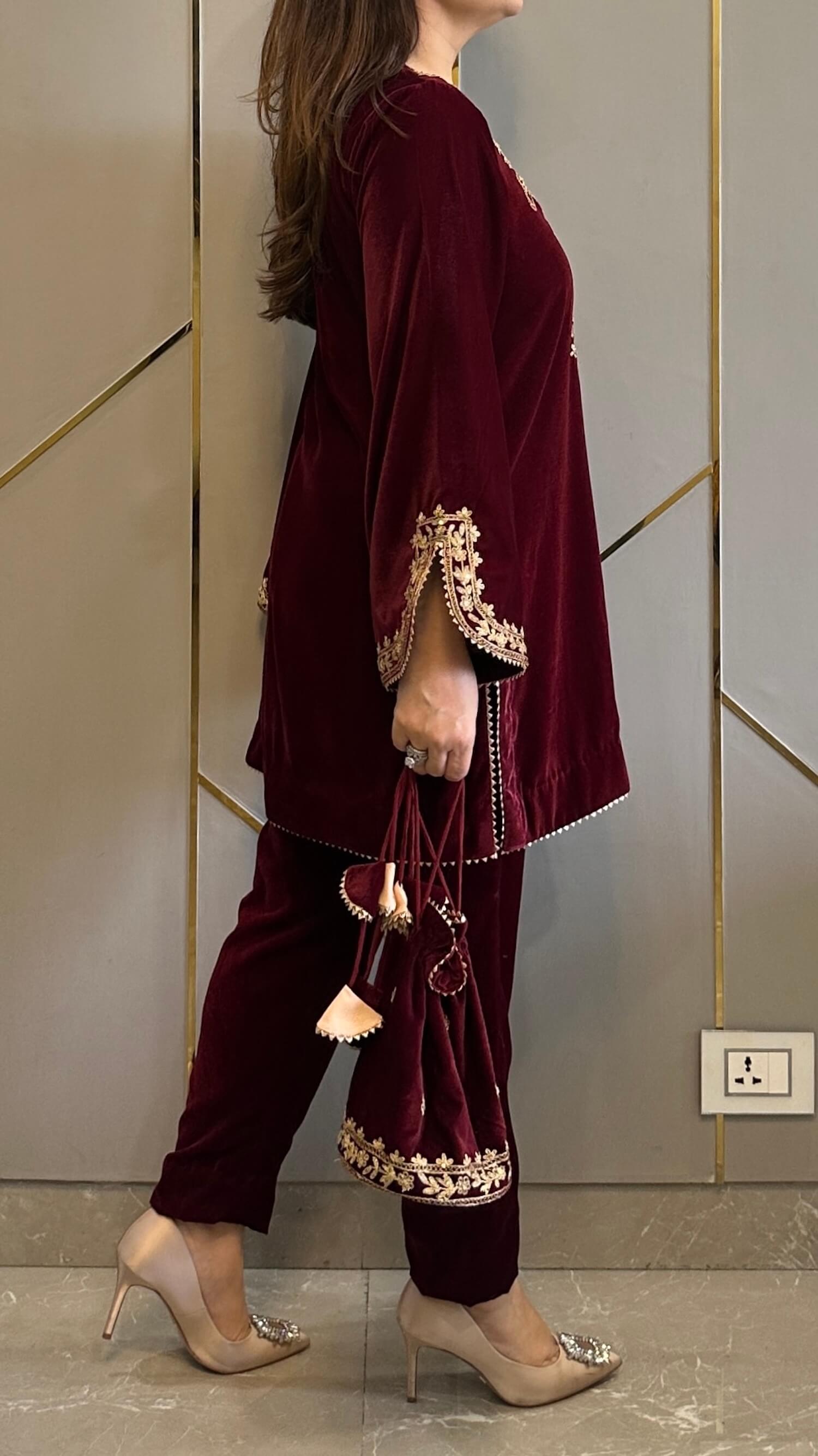 Embroidered Suit Set