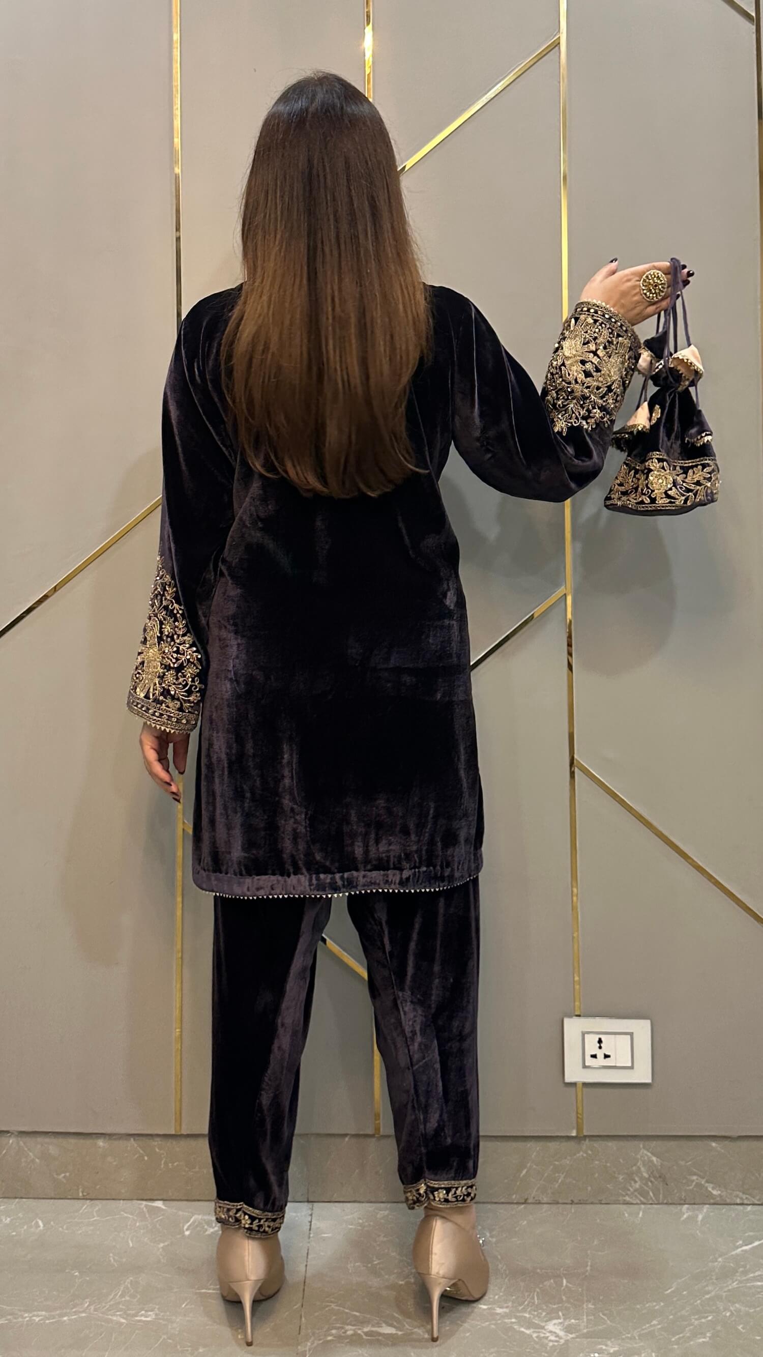 Embroidered Suit Set