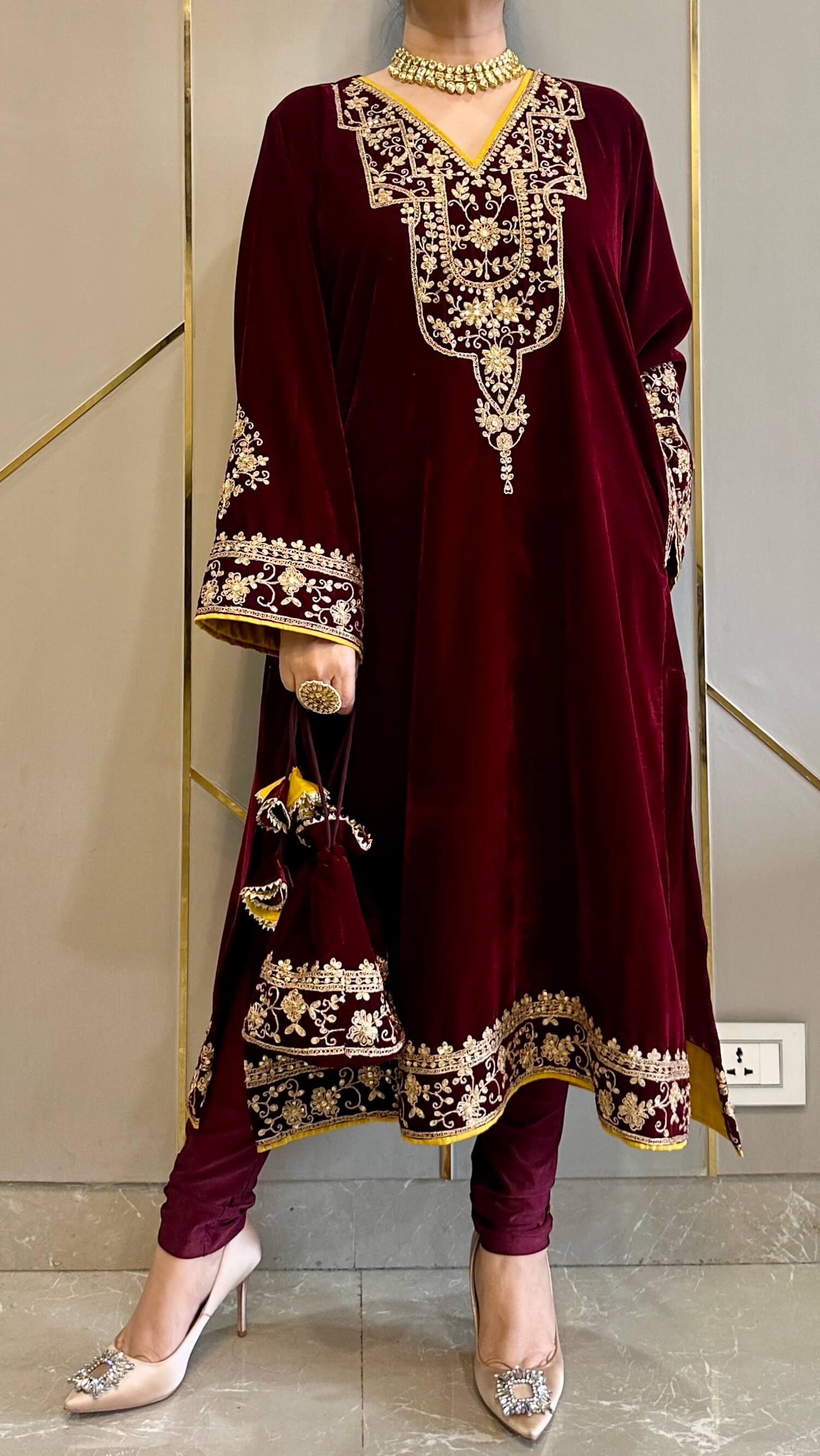 Embroidered Suit Set