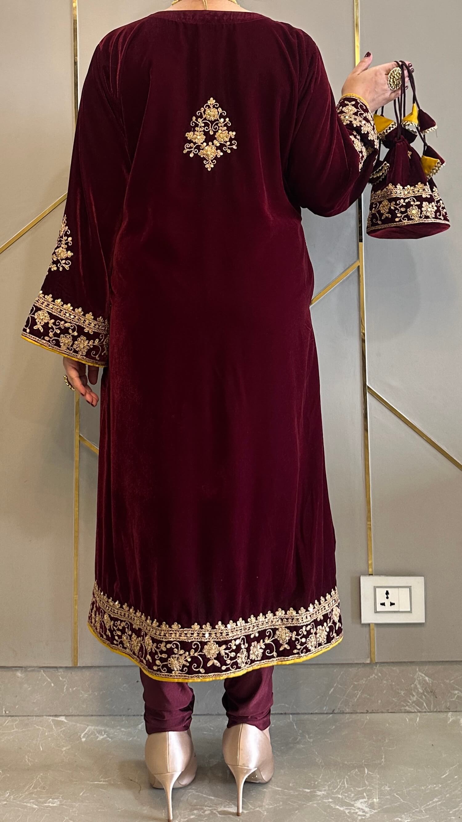 Embroidered Suit Set