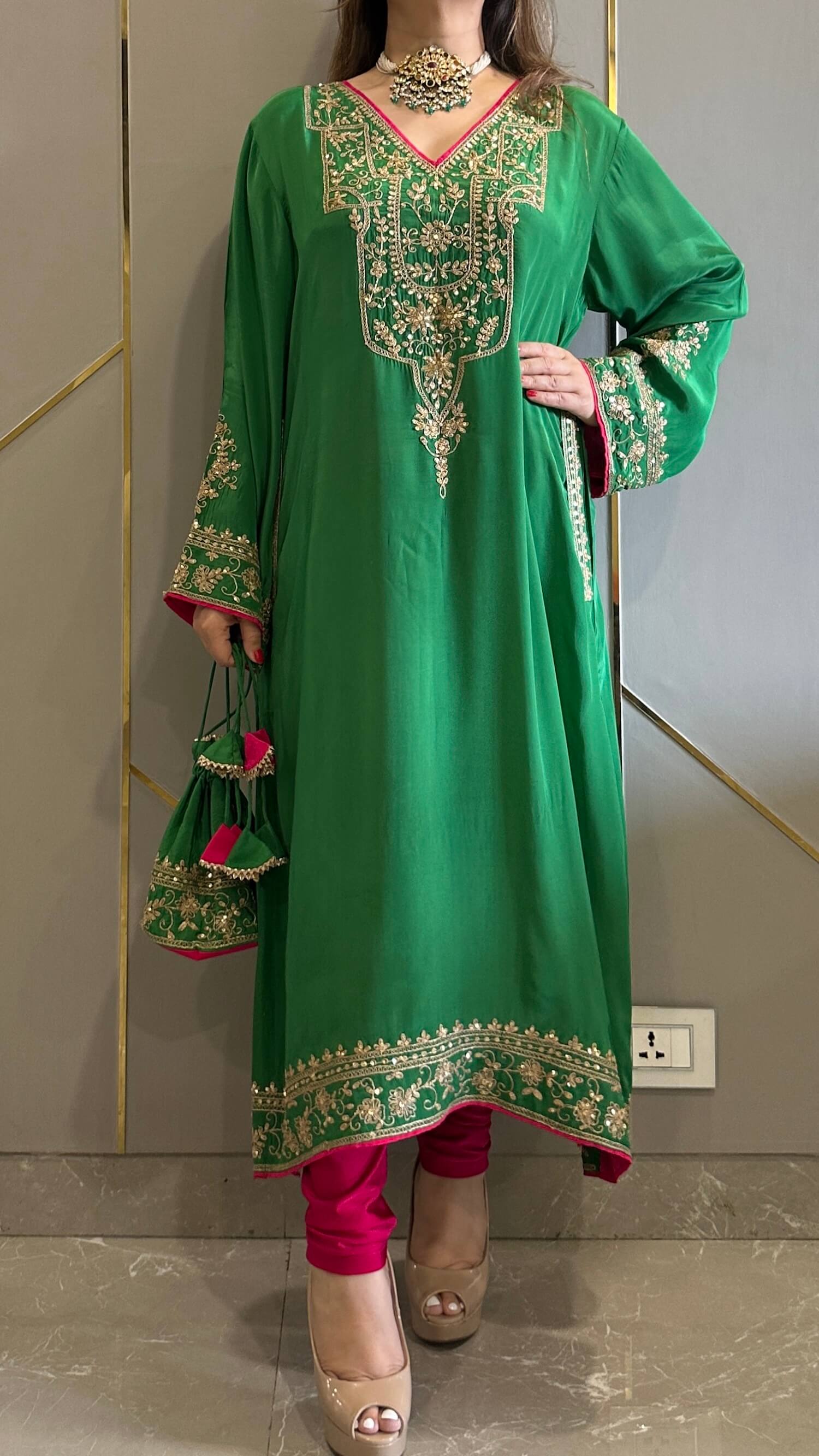 Embroidered Suit Set