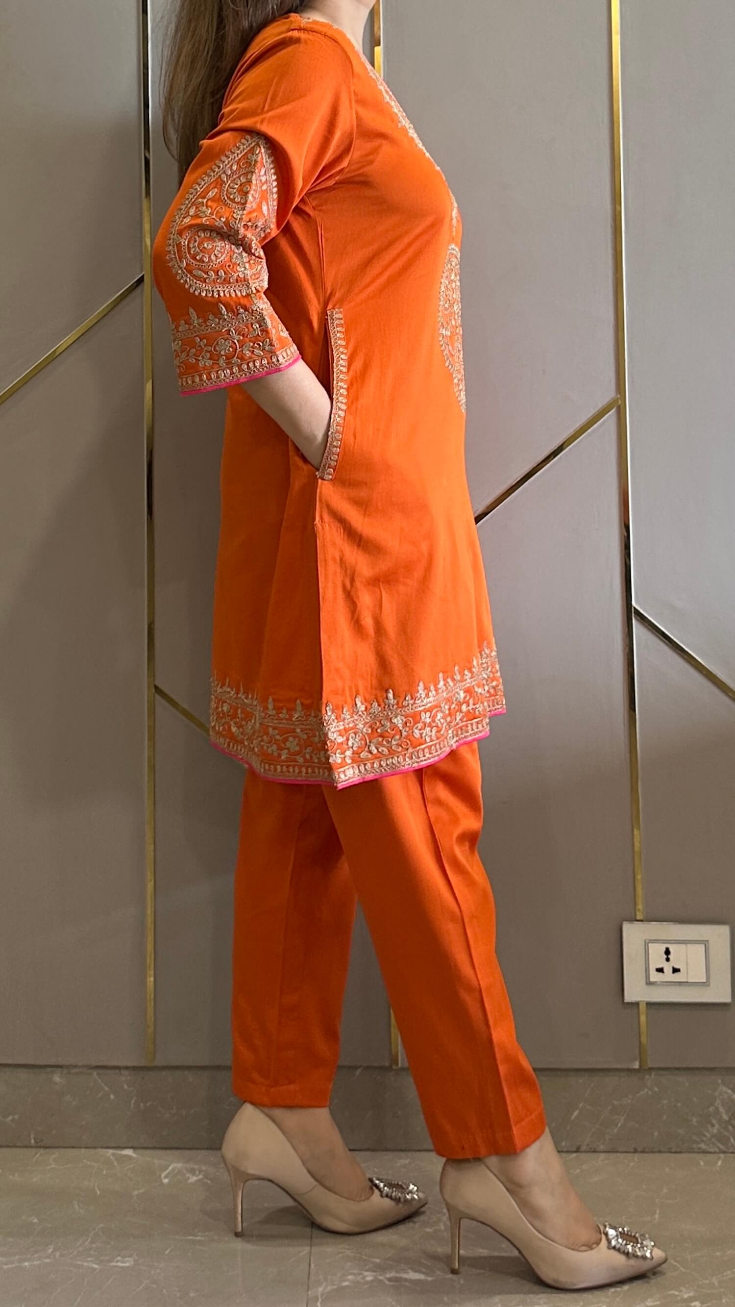 Embroidered Suit Set