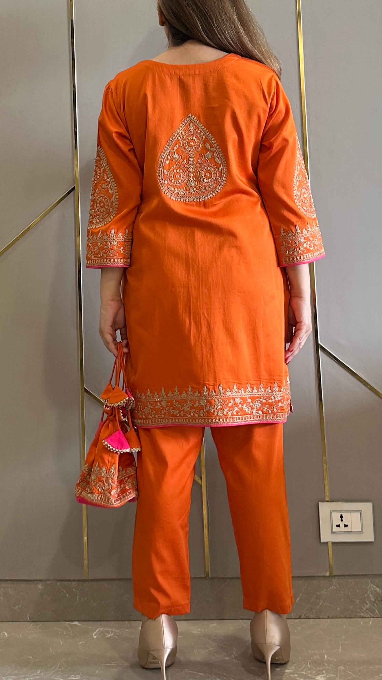 Embroidered Suit Set