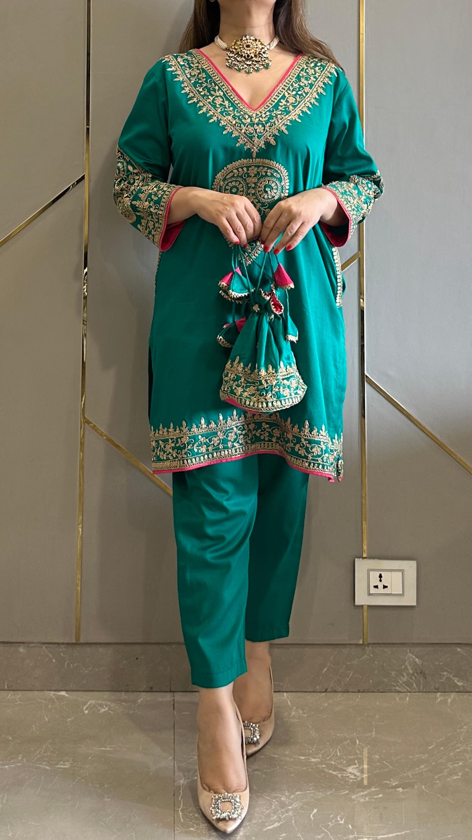 Embroidered Suit Set