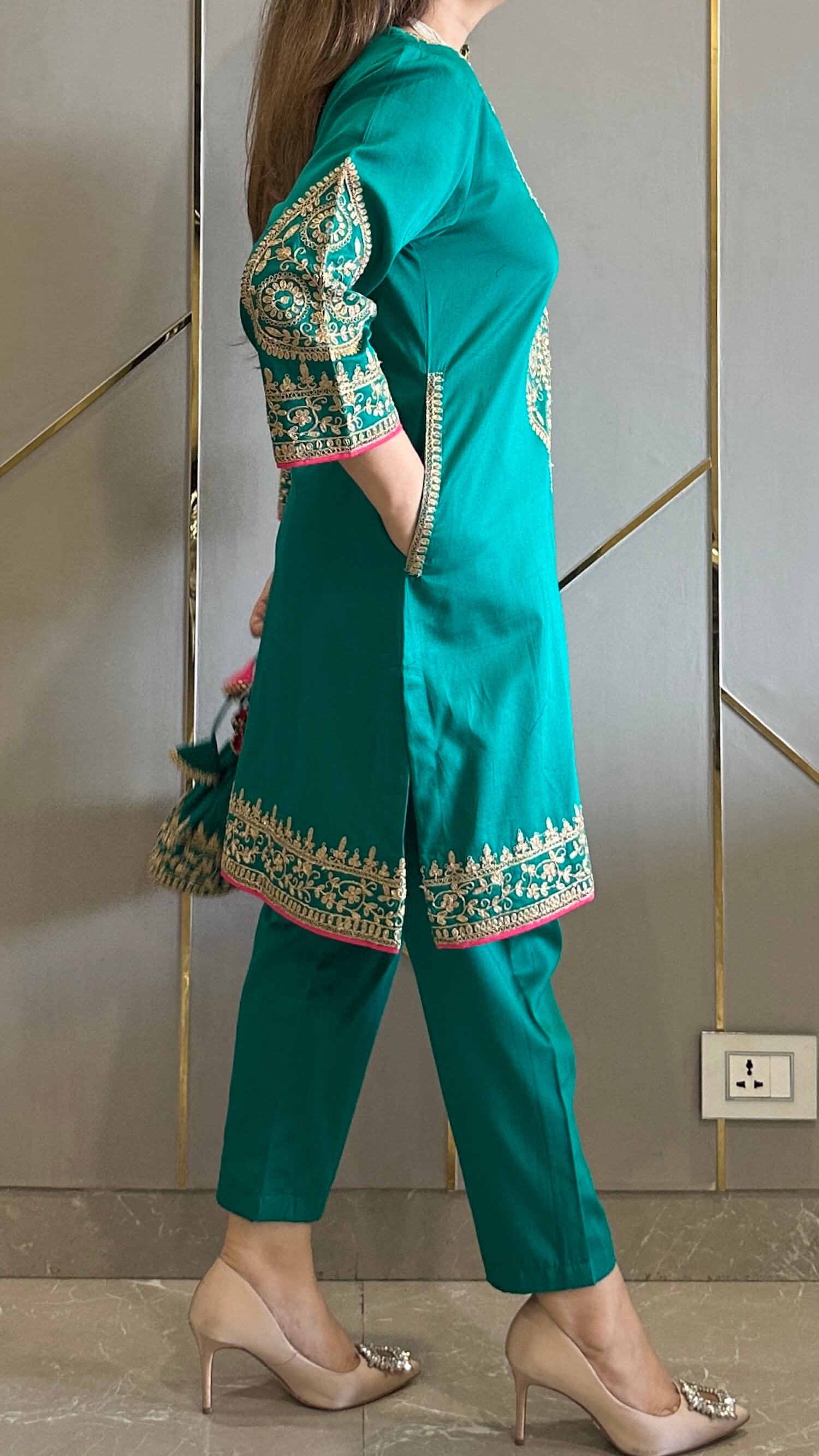 Embroidered Suit Set