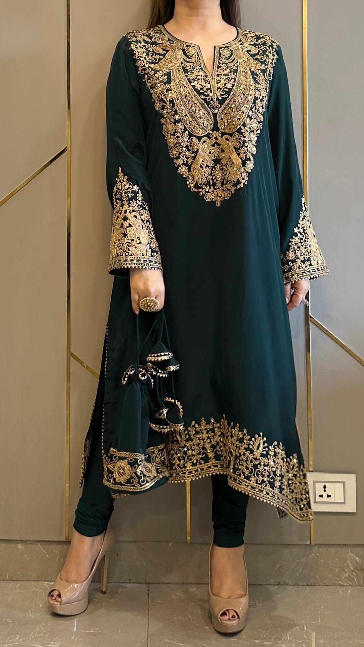Embroidered Suit Set