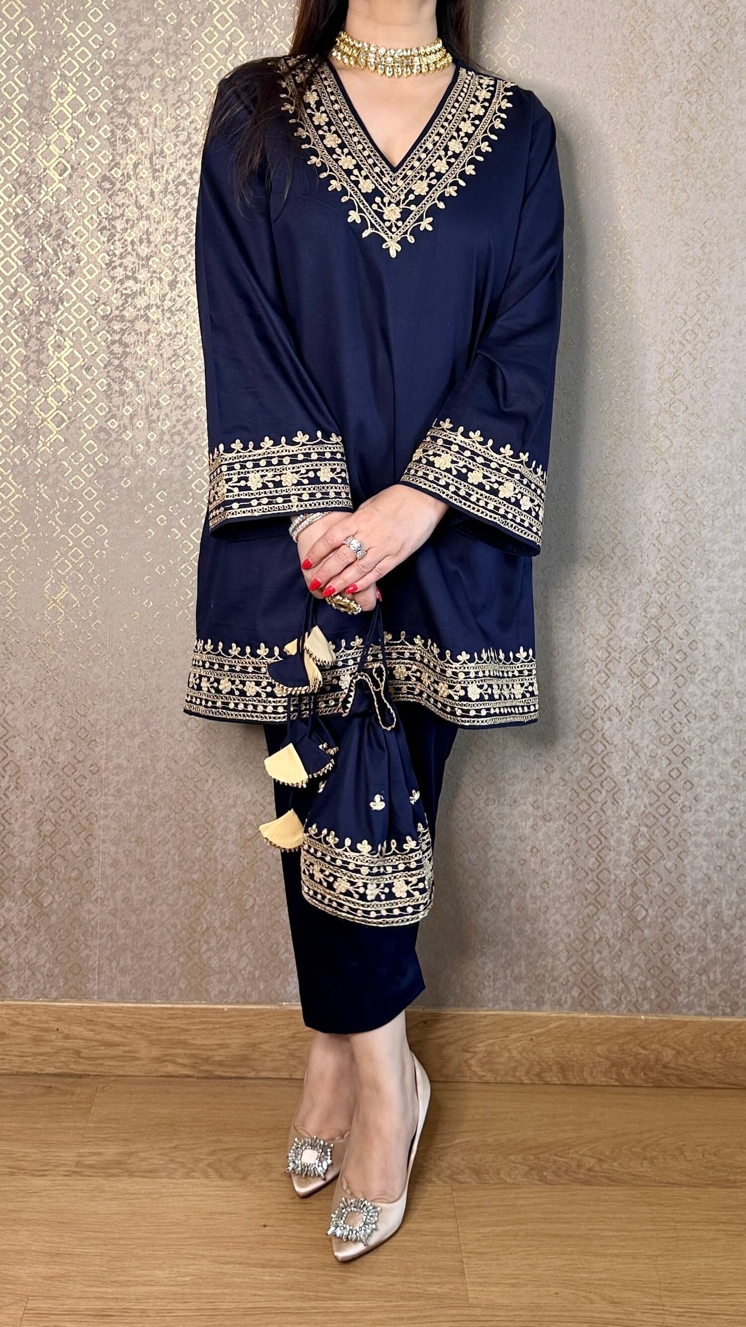 Embroidered Suit Set