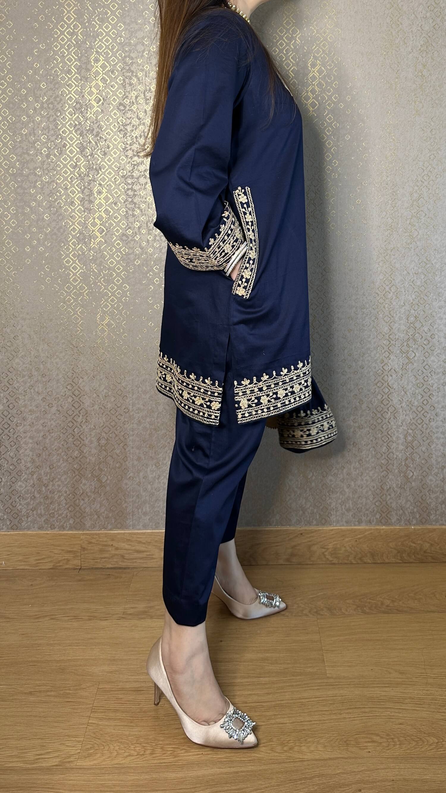 Embroidered Suit Set