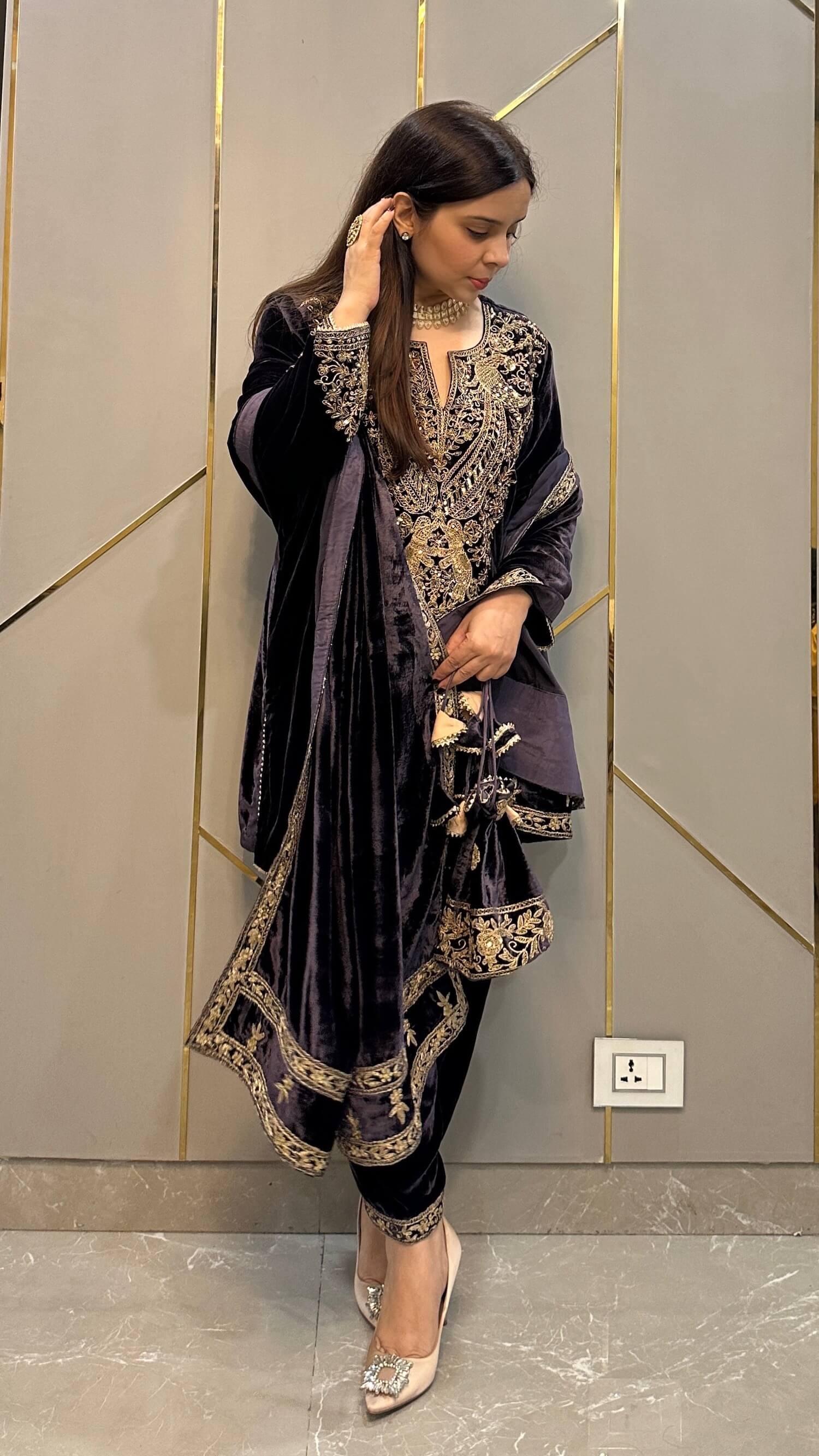 Embroidered Suit Set