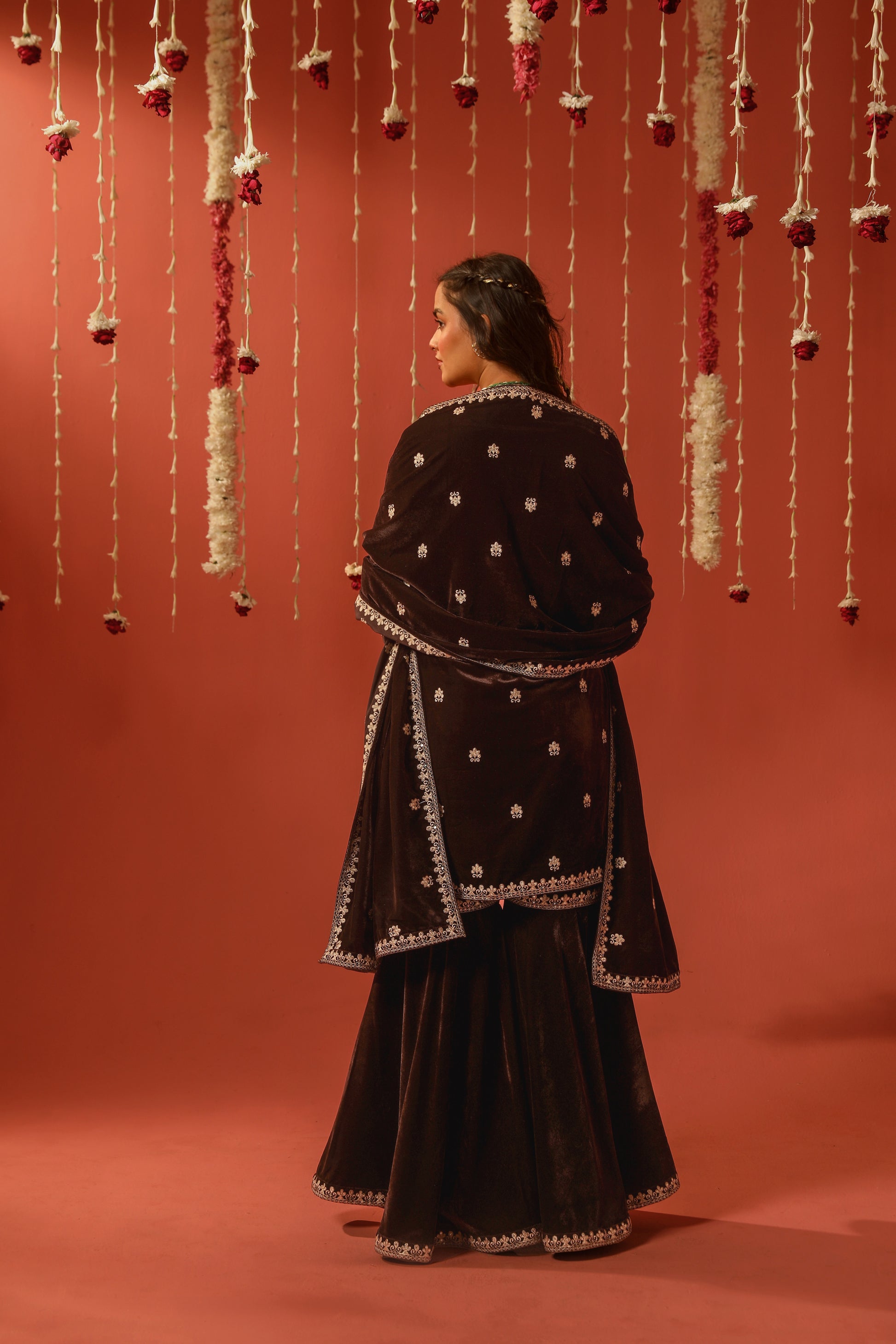 Mirror Work Premium Velvet Suit