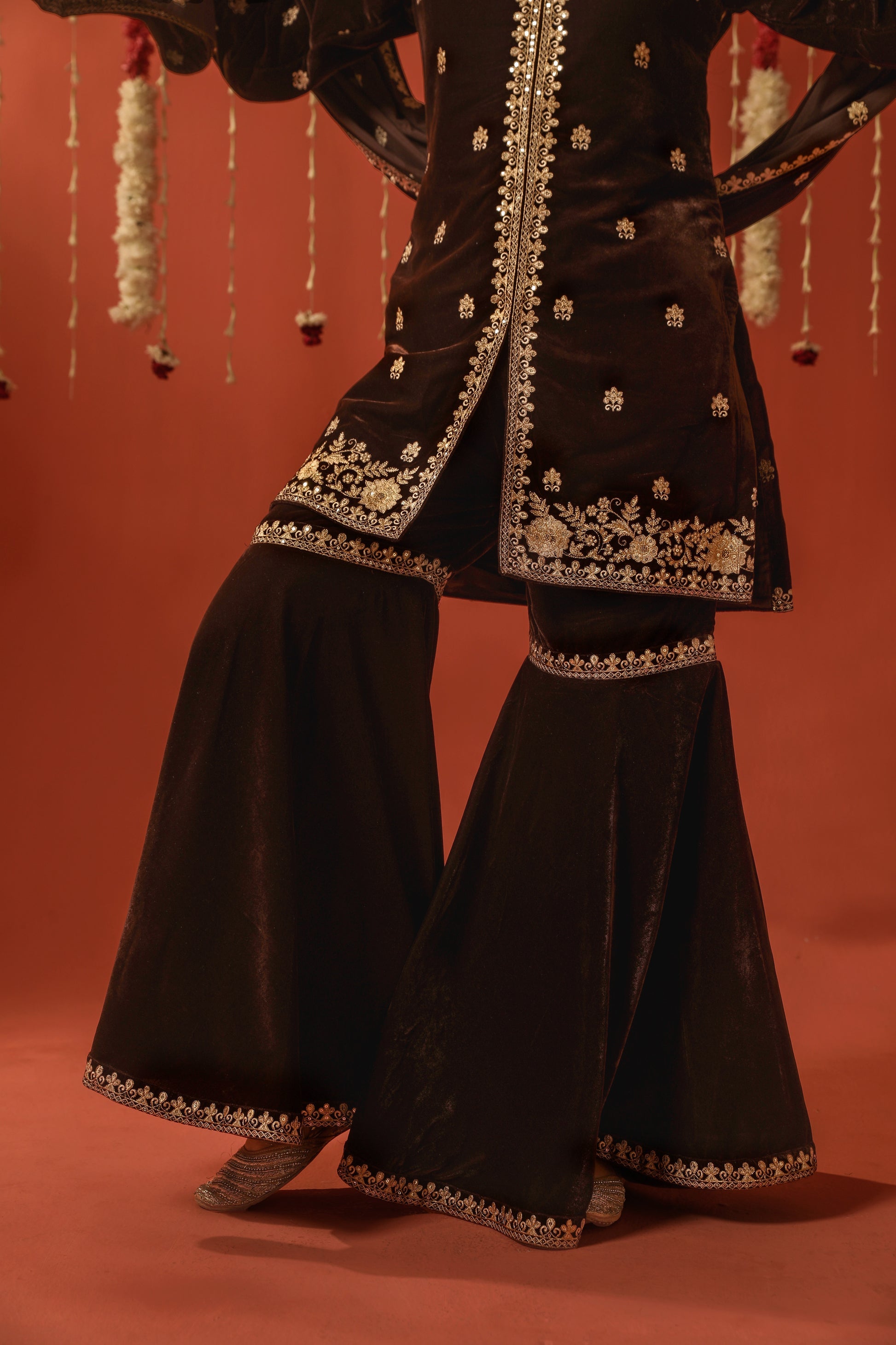 Mirror Work Premium Velvet Suit