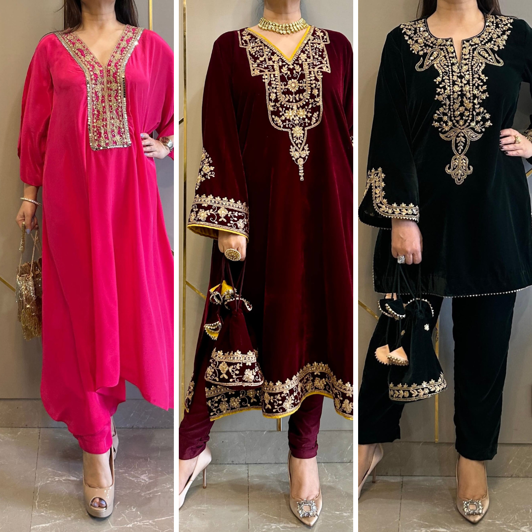 Embroidered Suit Set