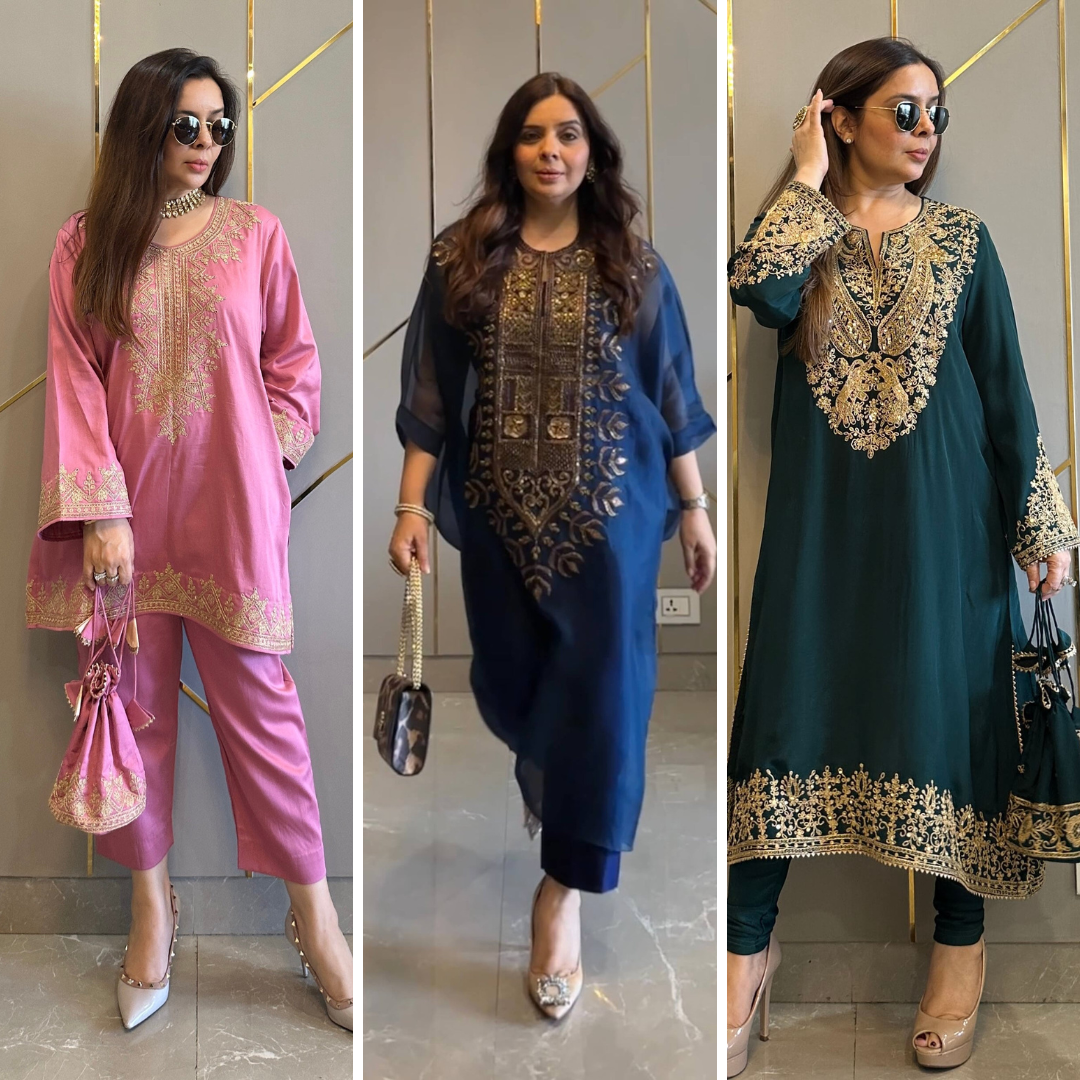 Embroidered Suit Set