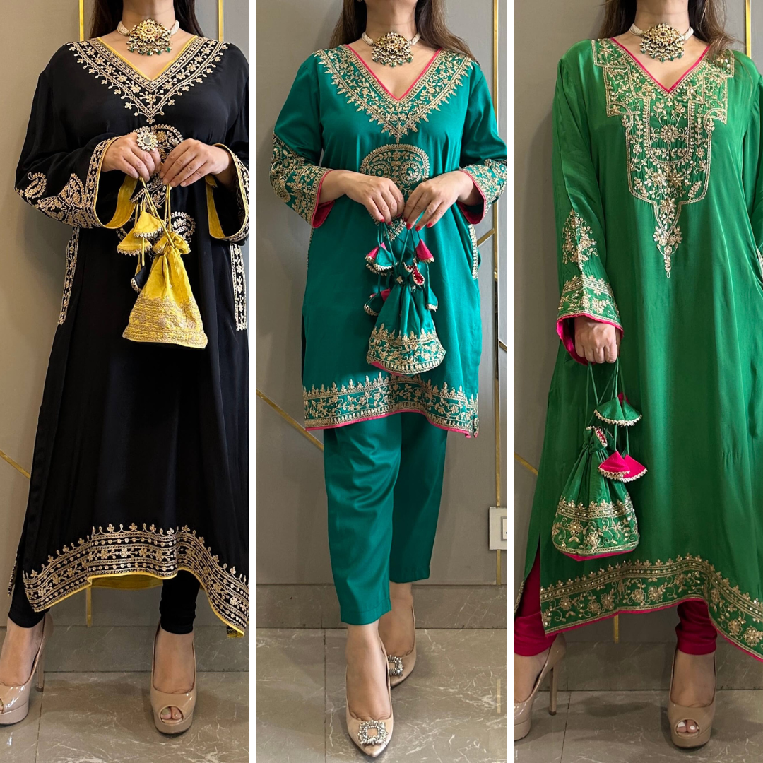 Embroidered Suit Set