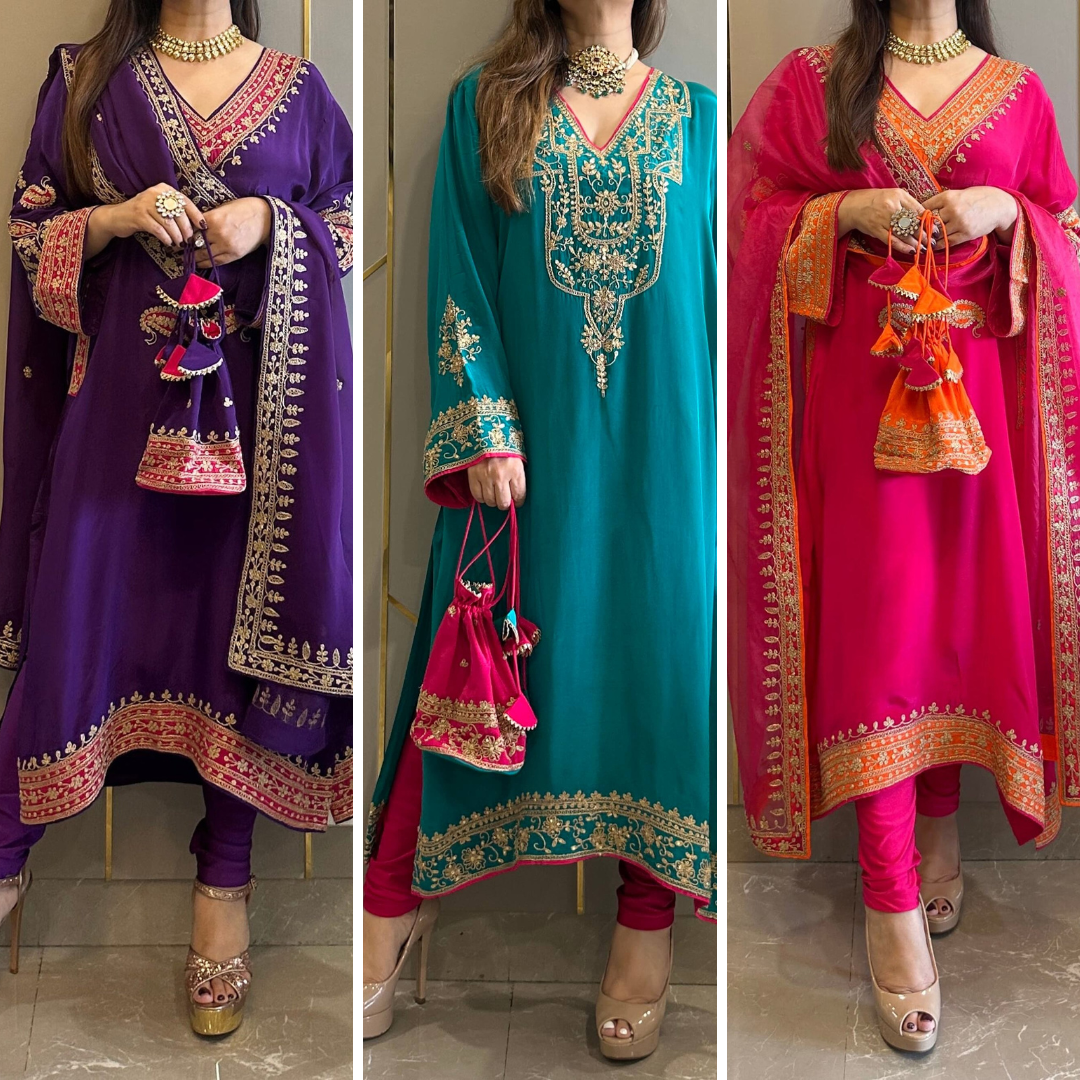 Embroidered Suit Set