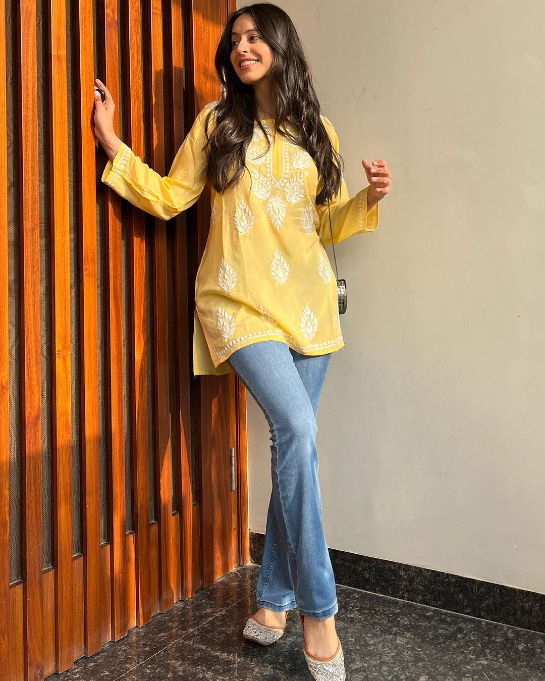 CHIKAN EMBROIDERY COTTON KURTA